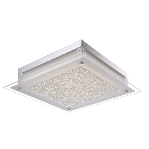 Flush mount ceiling light Lux Vetti 20w – flush mount ceiling lights in chrome and metal