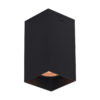 Surface mounted ceiling light Lux Ander – surface mounted ceiling lights in sandblasted black and aluminum