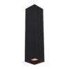 Surface mounted ceiling light Lux Tecno – surface mounted ceiling lights in sandblasted black and aluminum