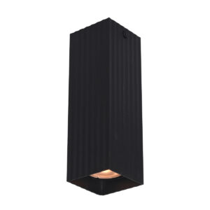 Surface mounted ceiling light Lux Tecno – surface mounted ceiling lights in sandblasted black and aluminum