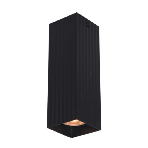 Surface mounted ceiling light Lux Tecno – surface mounted ceiling lights in sandblasted black and aluminum
