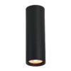 Surface mounted ceiling light Lux Lopus – surface mounted ceiling lights in sandblasted black and aluminum