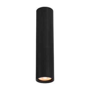 Surface mounted ceiling light Lux Rilok – surface mounted ceiling lights in sandblasted black and aluminum