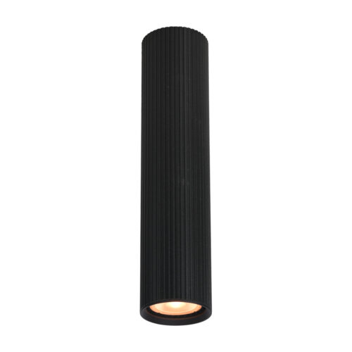 Surface mounted ceiling light Lux Rilok – surface mounted ceiling lights in sandblasted black and aluminum
