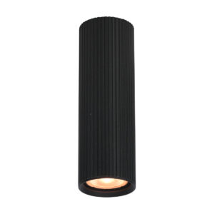 Surface mounted ceiling light Lux Rilok – surface mounted ceiling lights in sandblasted black and aluminum