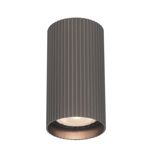 Surface mounted ceiling light Lux Rilok – surface mounted ceiling lights in brown and aluminum
