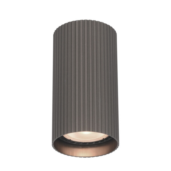 Surface mounted ceiling light Lux Rilok – surface mounted ceiling lights in brown and aluminum