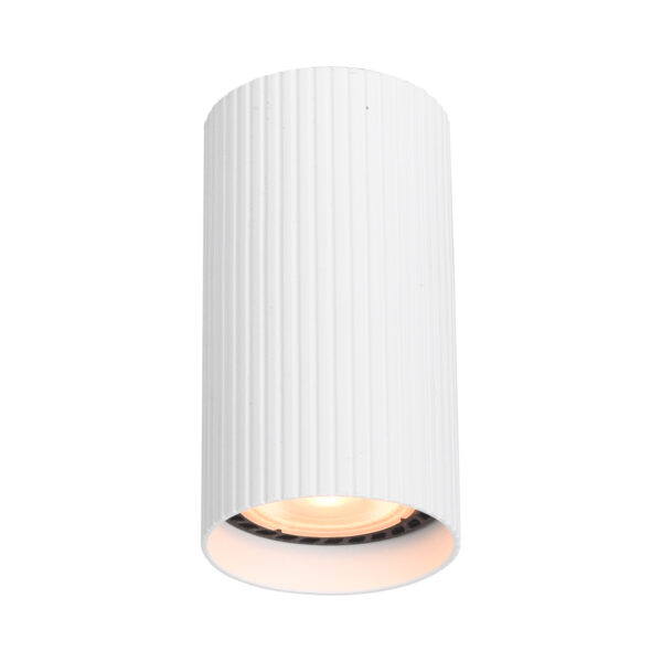 Surface mounted ceiling light Lux Rilok 10w – surface mounted ceiling lights in sandy white and aluminum