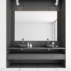 black and aluminium acrylic