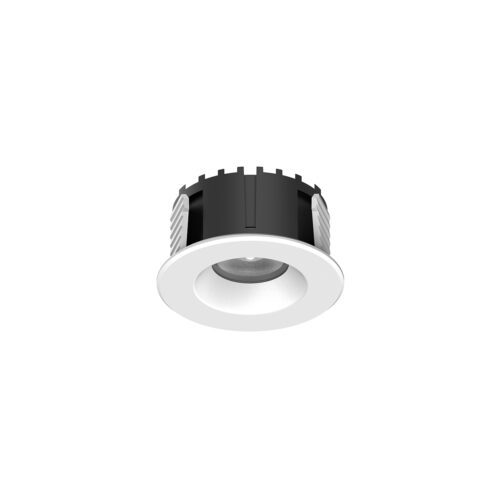 Recessed ceiling light Lux Nelson – minimalist recessed ceiling light in white with structure and aluminium