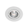 Recessed ceiling light Lux Torres Adjust IP44 – minimalist recessed ceiling light in white and aluminum