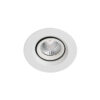 Recessed ceiling light Lux Torres Deep Adjust IP44 – minimalist recessed ceiling light in white and aluminum