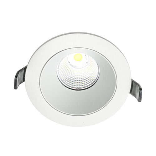 Recessed ceiling light Lux Rezzo – minimalist recessed ceiling light in white and aluminum