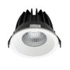 Recessed ceiling light Lux Rezzo – minimalist recessed ceiling light in white and aluminum
