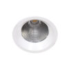 Recessed ceiling light Lux Kerez WH – minimalist recessed ceiling light in white and aluminum