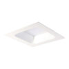 Recessed ceiling light Lux Rossi Square IP44 20w – minimalist recessed ceiling light in white and aluminum