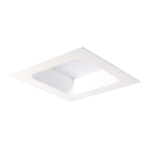 Recessed ceiling light Lux Rossi Square IP44 20w – minimalist recessed ceiling light in white and aluminum
