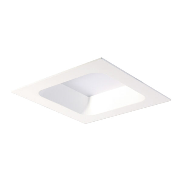 Recessed ceiling light Lux Rossi Square IP44 20w – minimalist recessed ceiling light in white and aluminum