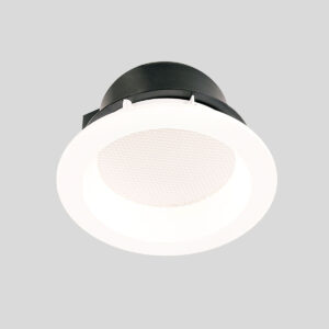 Recessed ceiling light Lux Damien – minimalist recessed ceiling light in white and aluminum