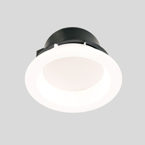 Recessed ceiling light Lux Damien – minimalist recessed ceiling light in white and aluminum