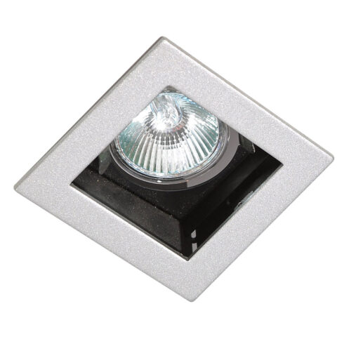 Recessed ceiling light Lux Relio – minimalist recessed ceiling light in silver and aluminum