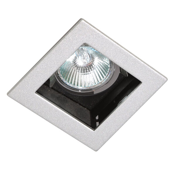 Recessed ceiling light Lux Relio – minimalist recessed ceiling light in silver and aluminum