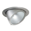 Recessed ceiling light Lux Vaerno – minimalist recessed ceiling light in silver and aluminium
