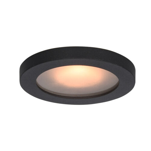Recessed ceiling light Lux Antar 10w – minimalist recessed ceiling light in sandblasted black and aluminum
