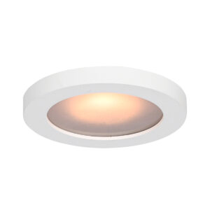 Recessed ceiling light Lux Antar – minimalist recessed ceiling light in sandy white and aluminum