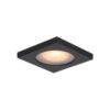 Recessed ceiling light Lux Antar – minimalist recessed ceiling light in sandblasted black and aluminum