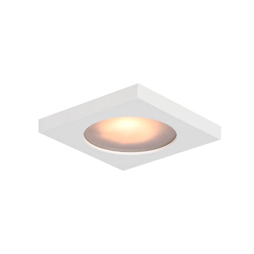 Recessed ceiling light Lux Antar – minimalist recessed ceiling light in sandy white and aluminum