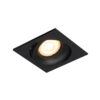 Recessed ceiling light Lux Ponar 10w – minimalist recessed ceiling light in sandblasted black and aluminum