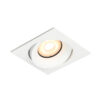 Recessed ceiling light Lux Ponar – minimalist recessed ceiling light in sandy white and aluminum