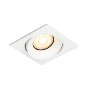 Recessed ceiling light Lux Ponar – minimalist recessed ceiling light in sandy white and aluminum