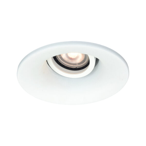 Recessed ceiling light Lux Ralte – minimalist recessed ceiling light in sandy white and aluminum