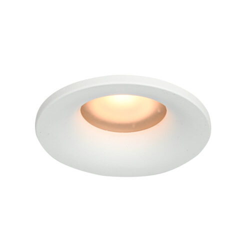 Recessed ceiling light Lux Barto – minimalist recessed ceiling light in sandy white and aluminium