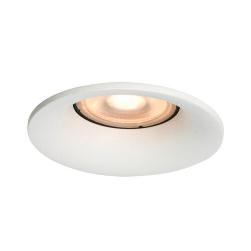 Recessed ceiling light Lux Barto – minimalist recessed ceiling light in sandy white and aluminum