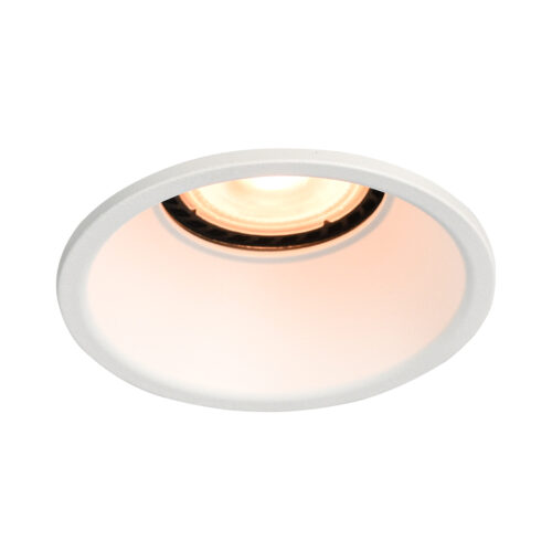 Recessed ceiling light Lux Barto – minimalist recessed ceiling light in sandy white and aluminum