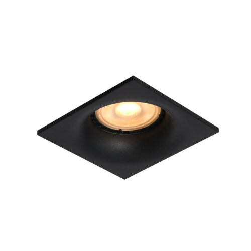 Recessed ceiling light Lux Aranta 10w – minimalist recessed ceiling light in sandblasted black and aluminum
