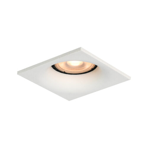 Recessed ceiling light Lux Aranta – minimalist recessed ceiling light in sandy white and aluminum