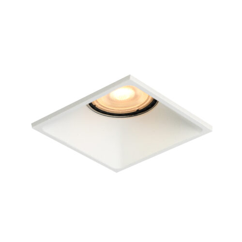 Recessed ceiling light Lux Naru – minimalist recessed ceiling light in sandy white and aluminum