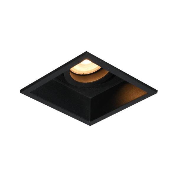 Recessed ceiling light Lux Naro 10w – minimalist recessed ceiling light in sandblasted black and aluminum