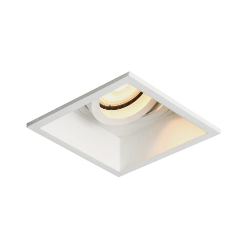 Recessed ceiling light Lux Naro – minimalist recessed ceiling light in sandy white and aluminum