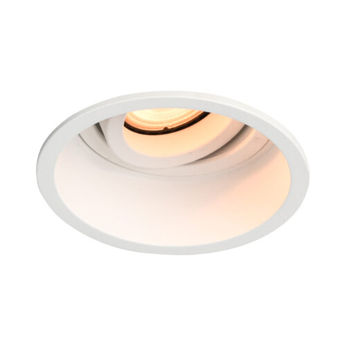Recessed ceiling light Lux Gralte – minimalist recessed ceiling light in sandy white and aluminum