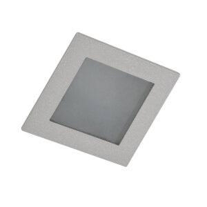 Recessed ceiling light Lux Anselmo – minimalist recessed ceiling light in silver and aluminum