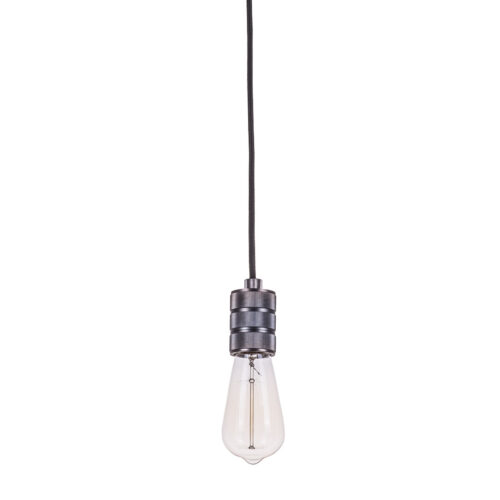 Pendant lamp holder Lux Millenia 60w – pendant lamp holders in black and aluminum