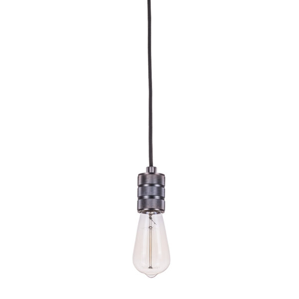 Pendant lamp holder Lux Millenia 60w – pendant lamp holders in black and aluminum