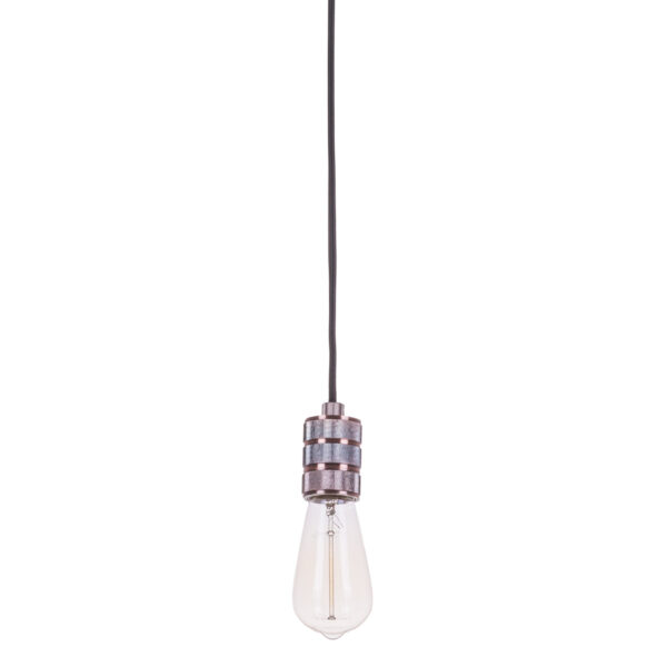 Pendant lamp holder Lux Millenia – pendant lamp holders in red copper and aluminum