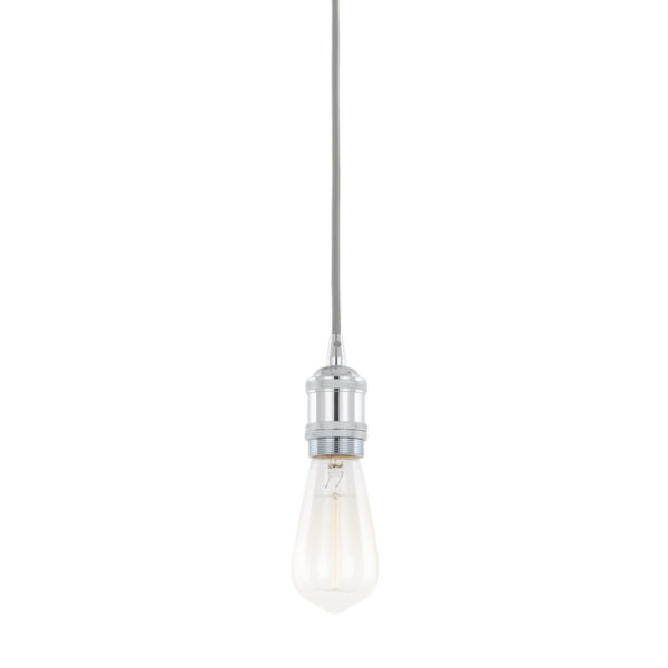 Pendant lamp holder Lux Classo – pendant lamp holders in chrome and aluminum