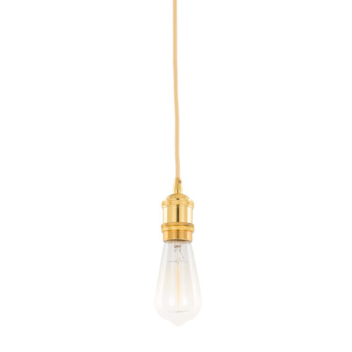 Pendant lamp holder Lux Classo – pendant lamp holders in gold and aluminum